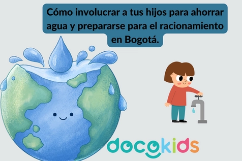 Cómo involucrar a tus hijos para ahorrar agua y prepararse para el racionamiento en Bogotá