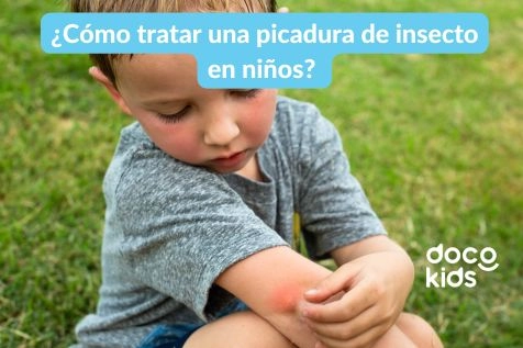 ¿Cómo tratar una picadura de insecto en niños?