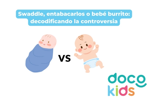 Swaddle, entabacarlos o bebé burrito: decodificando la controversia